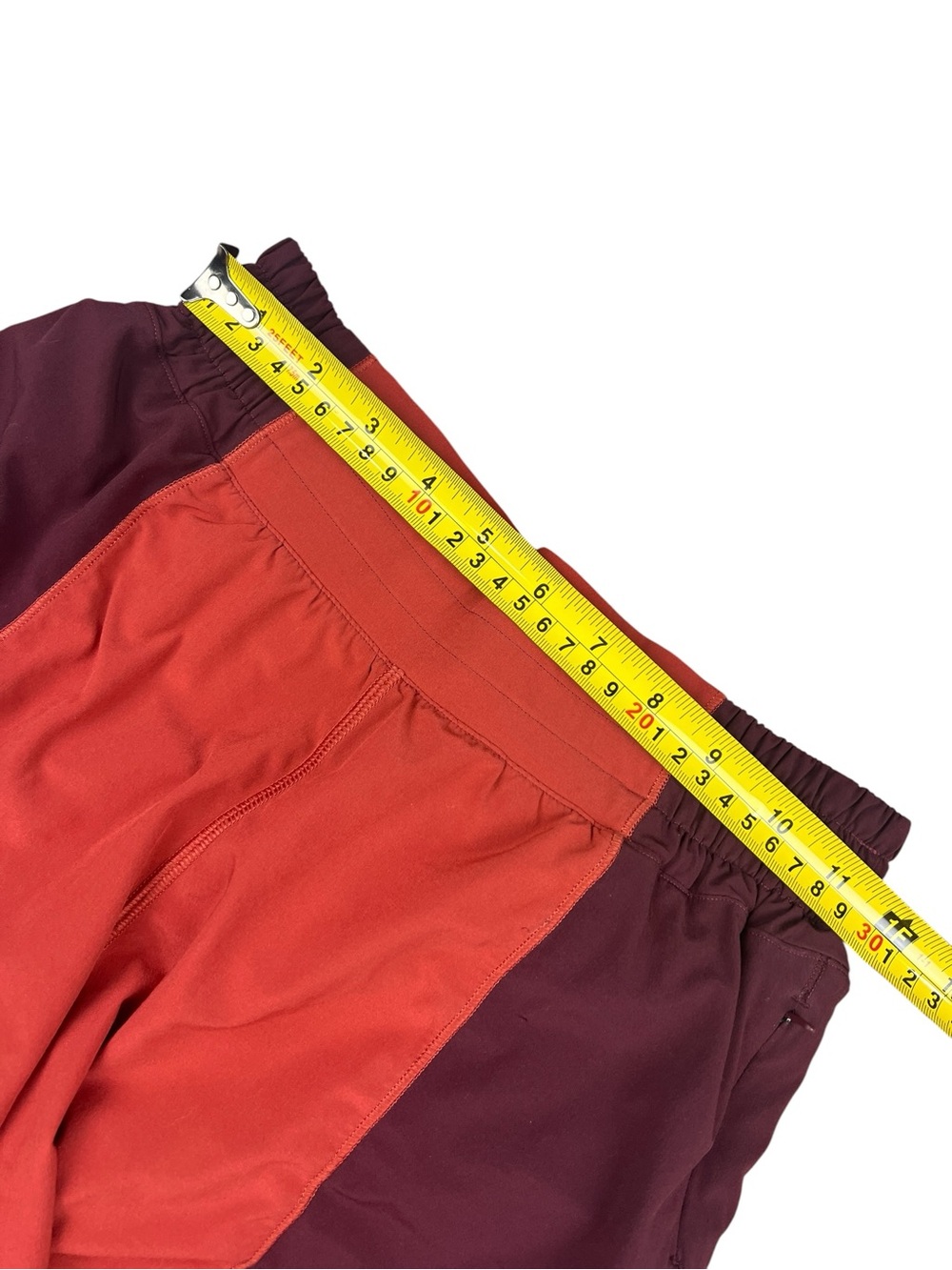 Lululemon Hotty Hot Short Women’s 4 Red Merlot Colorblock Athletic Running Lined - Picture 10 of 12